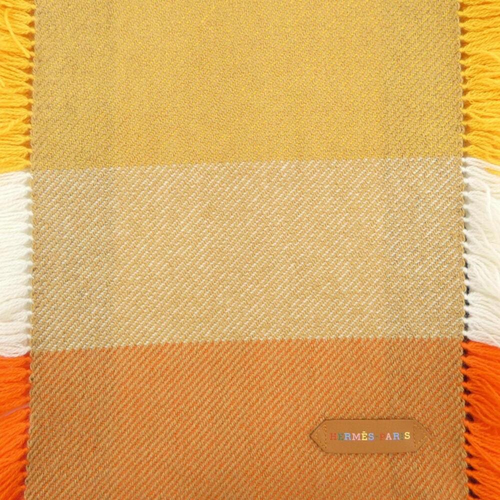 HERMES Authentic Cream Scarf - Picture 4 of 4
